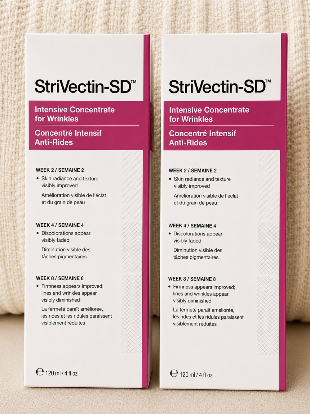 StriVectin-SD Intensive Concentrate for Wrinkles 4 oz 120mL Lot of 2 New Sealed